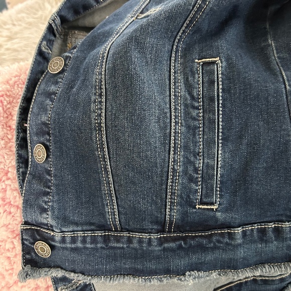 Rock & Roll Cow Girl, Lace Up Back Denim Jacket, sz L - NWOT - Picture 10 of 14